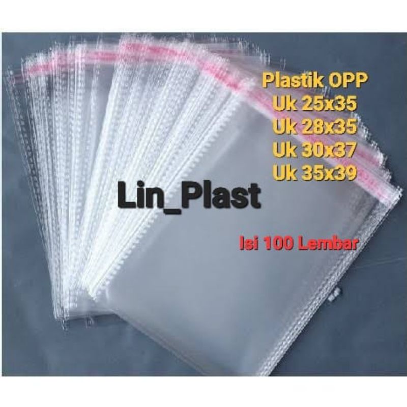 Plastik Opp Lem/Plastik Baju/Plastik Sandal 25x35 28x35 30x37 35x39