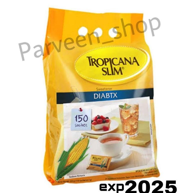 

[BAYAR DITEMPAT] Gula Tropicana Slim Diabtx Sweetener 150 sachet