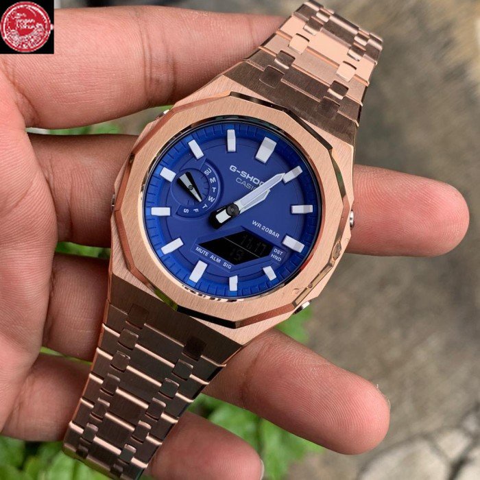 Jam G-Shock GShock GA-2100 GA2100 Original HC-2ADR Rosegold Steel Gen5