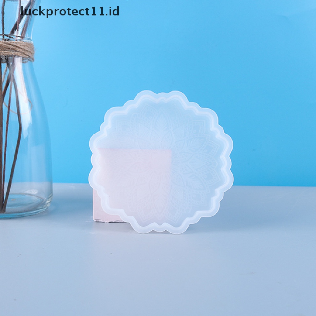 /Fashion Hot//// Mandala Tray Cetakan Untuk Resin Shiny Coaster Silicone Mold Untuk Epoxy Resin.