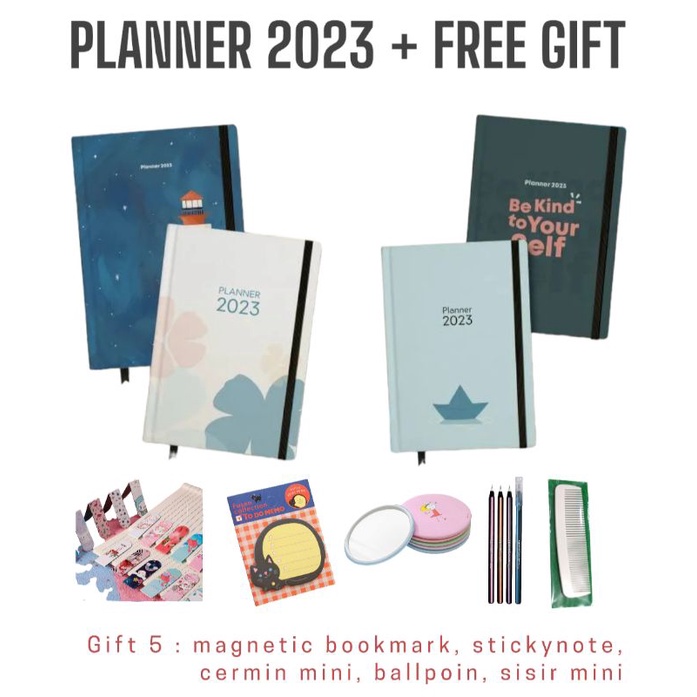 PLANNER 2023 RA Planner+FREE GIFT Buku Agenda Plannerbook 2023