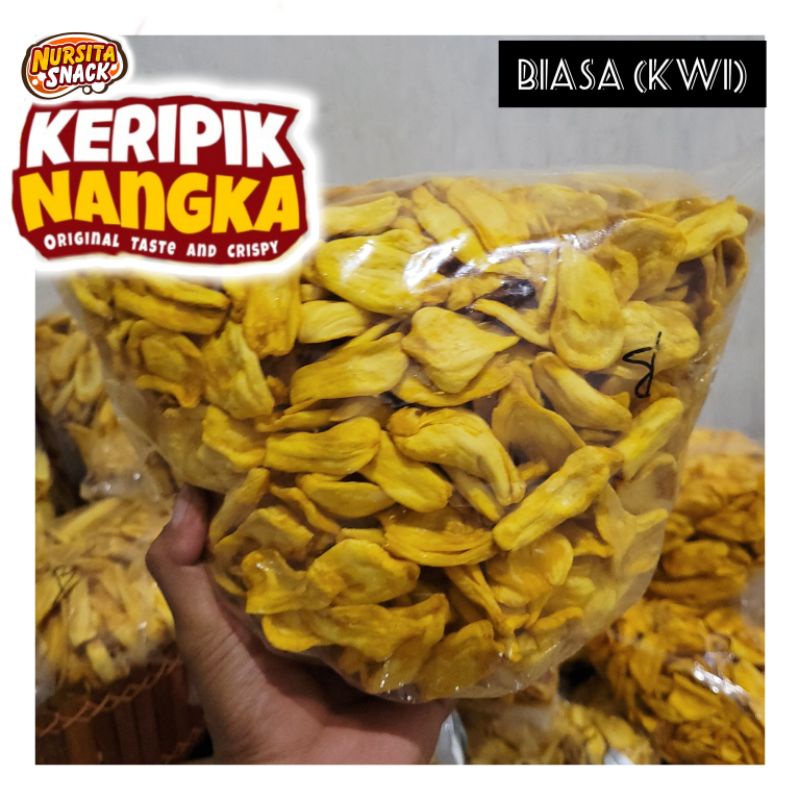 

Keripik Nangka Oven 1kg Kw1/ Grade B Renyah Manis NursitaSnack