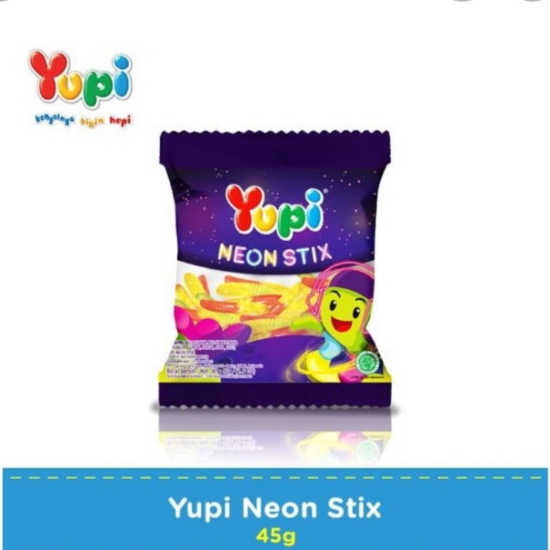 

Yupi Gummy Candies Neon Stix 45 gr