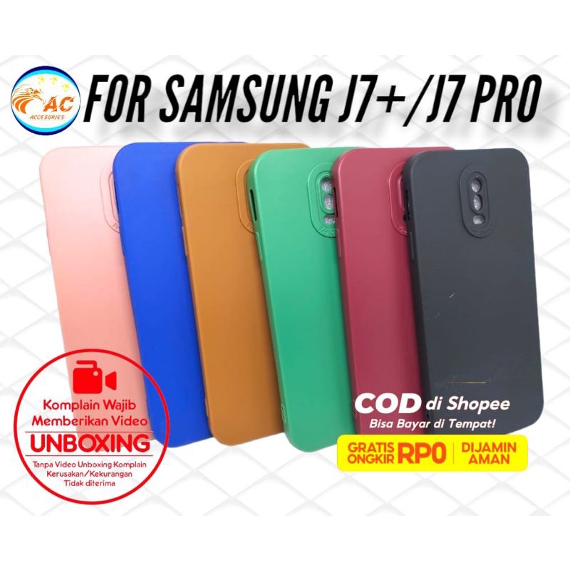SLIKON /SOFTCASE MACARON/JELLY TERBARU  SAMSUNG J7+/J7 PRO