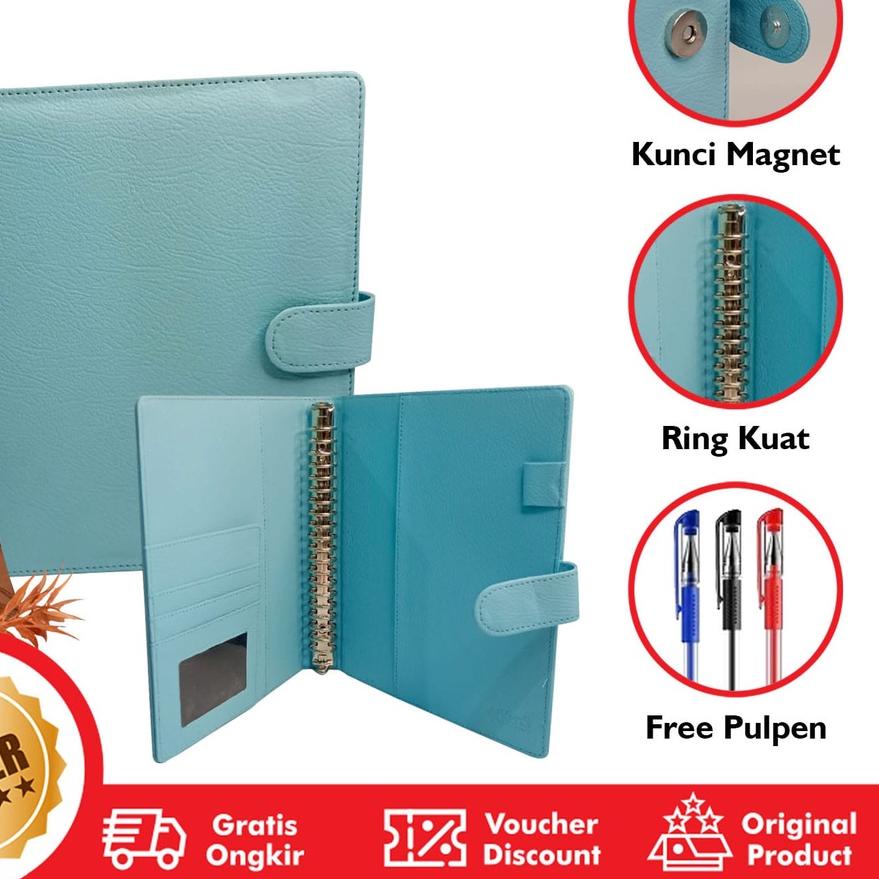 

YU7⋆ Binder Eksklusif A5 Polos Ring 20 Agenda Polos A5 Kens TOP PRODUK