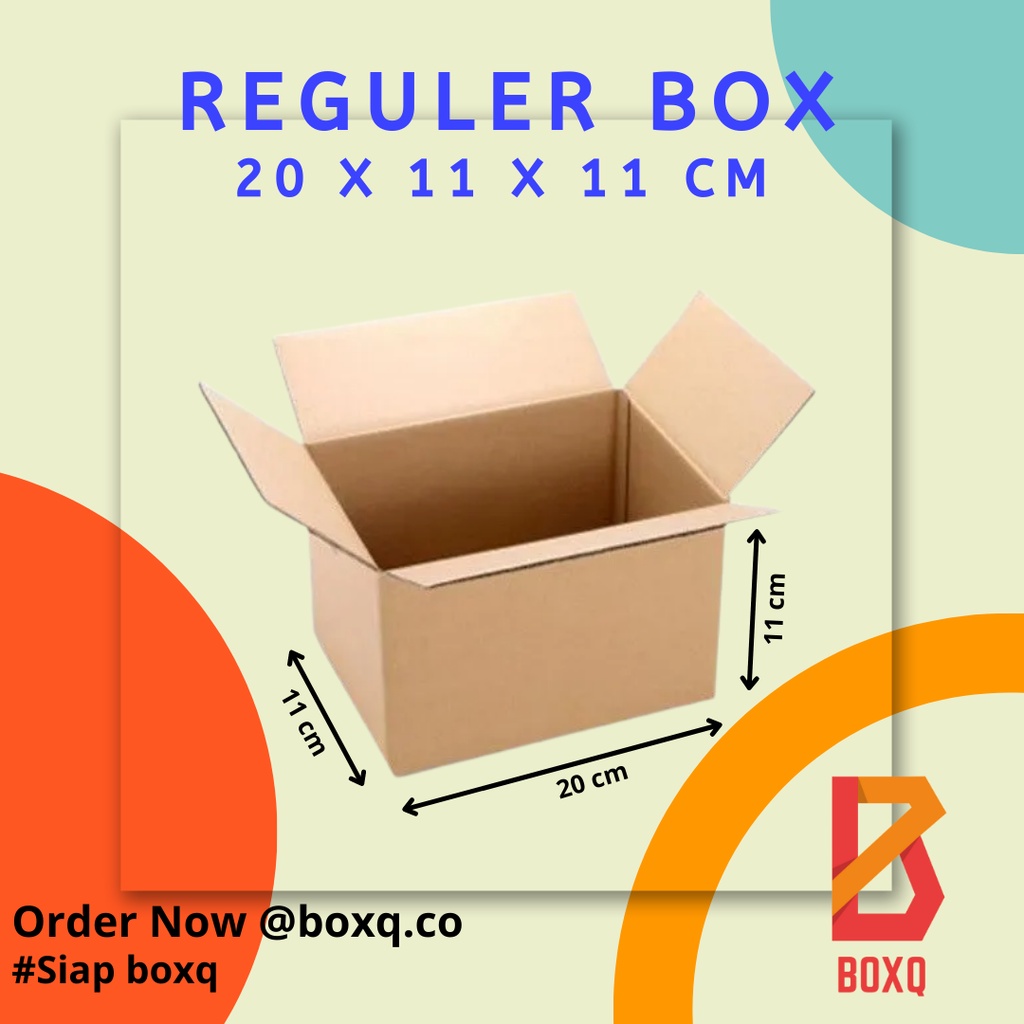 BOX / KARDUS / DUS COKLAT PACKING POLOS UK. 20x11x11cm