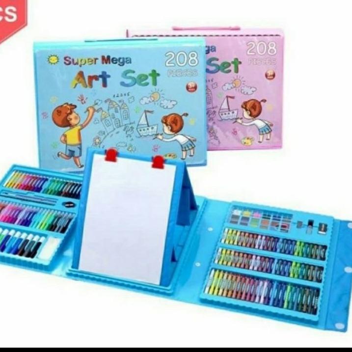 

Langsung Kirim QH Crayon anak set 150 & 208 pcs pensil warna alat tulis set crayon 208 pcs 04J$