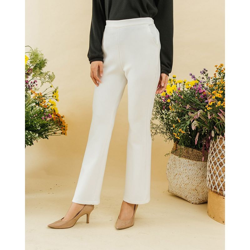 CELANA WANITA PUTIH LIZZA PANTS GEULIS ID SIZE S CELANA SCUBA