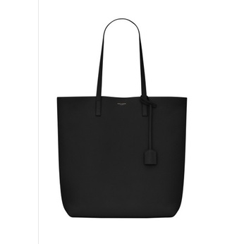 Saint Laurent N/S In Supple Leather Tote Bag in Black