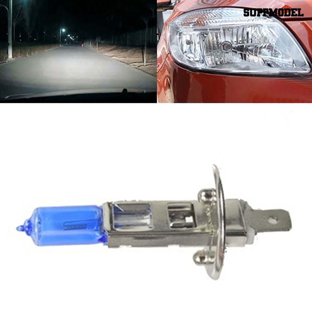 [Auto] 1pc H1/6000K Super White 12V 100W Mobil HID Xenon Headlight Light Lampu Bohlam