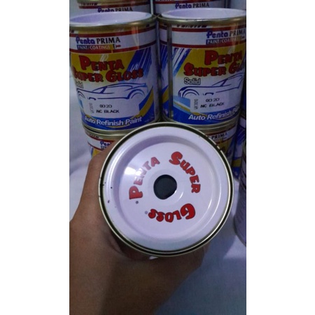 Cat Penta Black Hitam / Penta Super Gloss Hitam Kilap / Cat Motor/ Cat Mobil Isi 200g Original