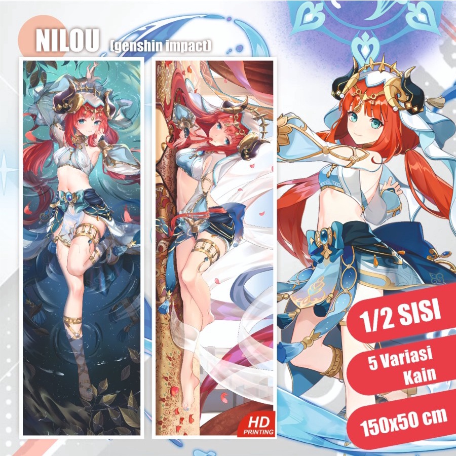 Dakimakura Nilou Genshin Impact 150x50 cm (Cover Only)