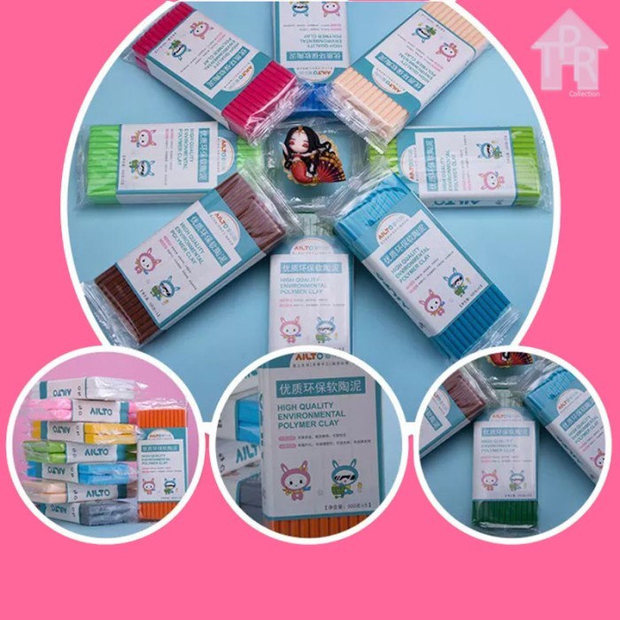 Oven Baked Polymer Clay AILTO 250gram 49 Warna Pilihan - Part 2