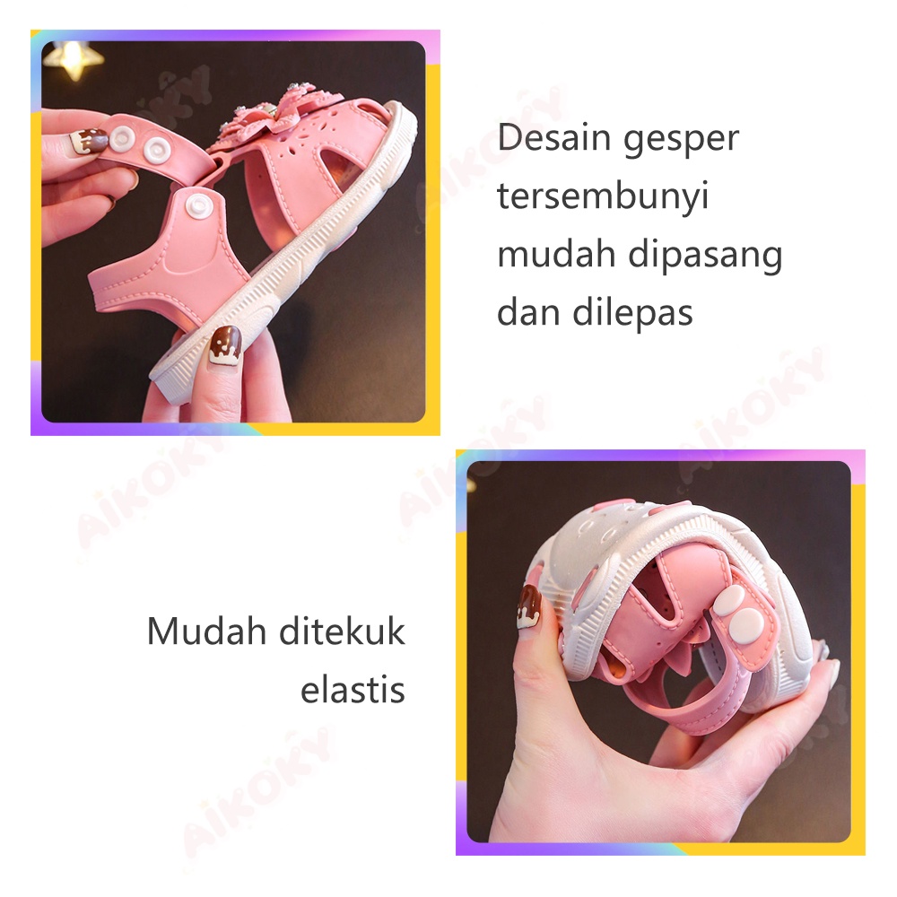 Aikoky Sandal Anak Perempuan Sandal Anak Bayi Lembut Lucu