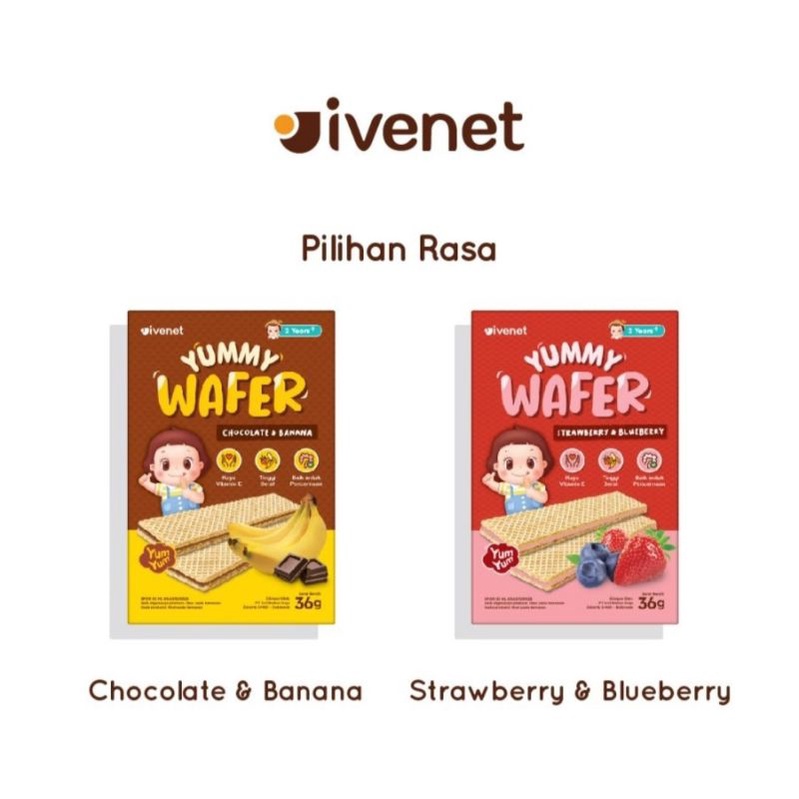 

IVENET YUMMY WAFER CHOCOLATE & BANANA | 36G