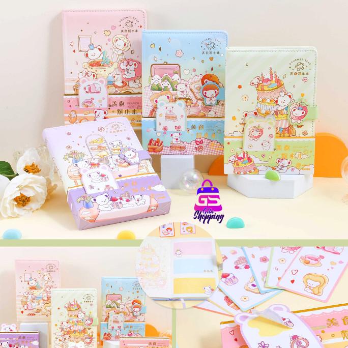 

Magnetic Notebook Gourmet Bear / Diary Jurnal agenda Buku tulis - 6249