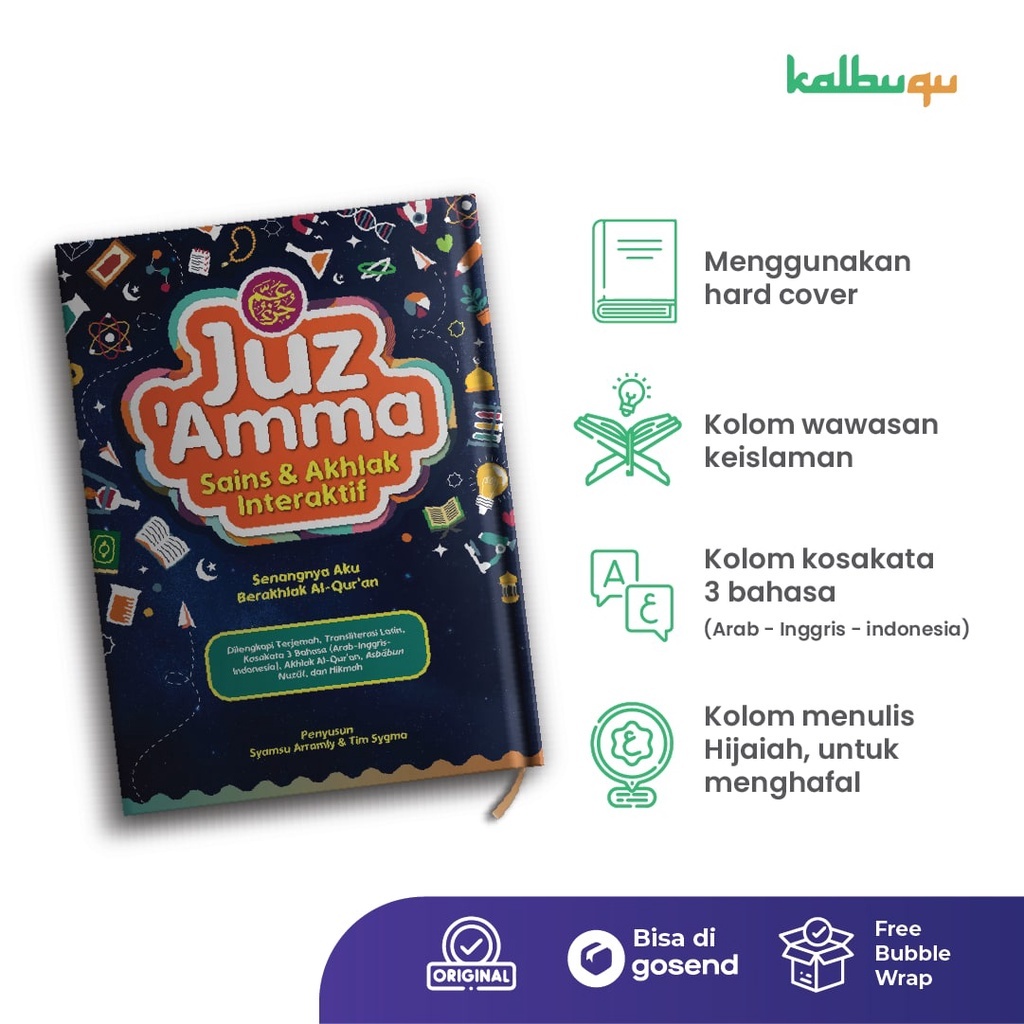 

Juz Amma Anak Sains & Akhlak Interaktif Lengkap Bergambar Full Colour Syaamil Quran