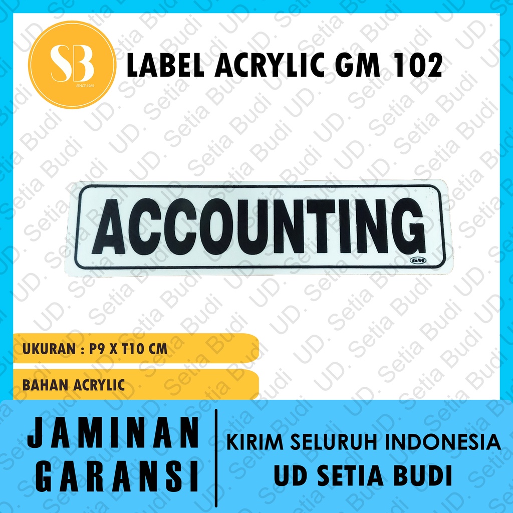 

Label GM Kecil Accounting LK 102