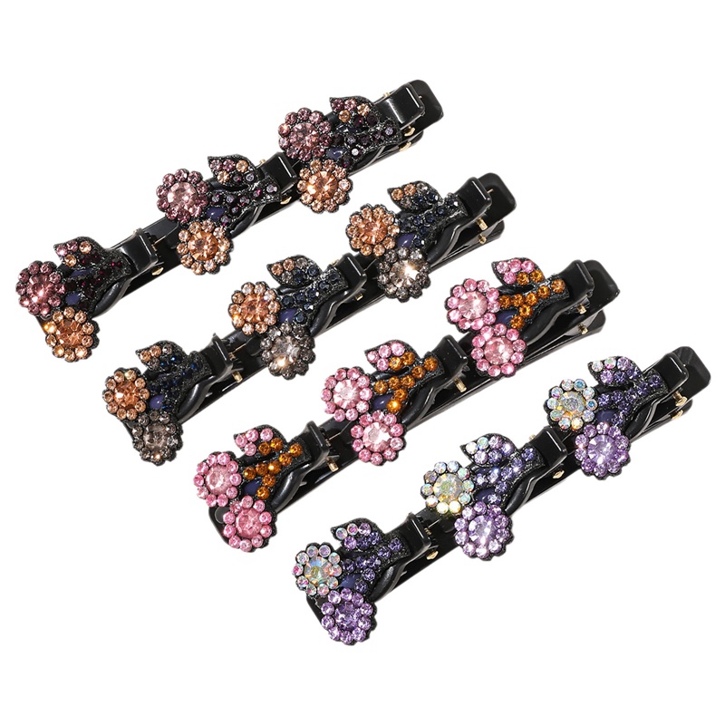 Manis Warna Kristal Musim Semi Rambut Klip Pin Handmade Manik-Manik Jepit Rambut Untuk Wanita Gadis Fashion Sederhana Aksesoris Rambut Hiasan Kepala