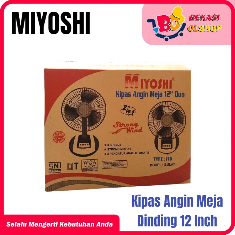 KIPAS ANGIN 2IN1 12IN MIYOSHI DEKS FAN 12INCH