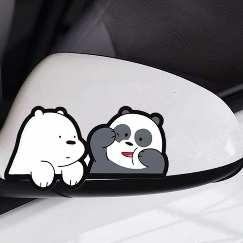 Stiker Hias Spion Mobil Kartun Stiker Mobil Kepribadian Kreatif Indah Tahan Air Tabir Surya Tahan Gores Stiker