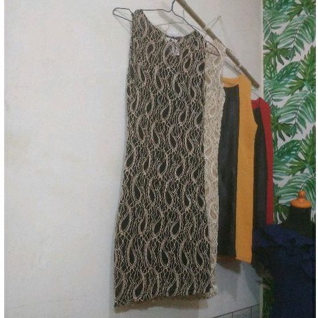 New Dress Premium Brukat Strecht Span Bukan PreLoved