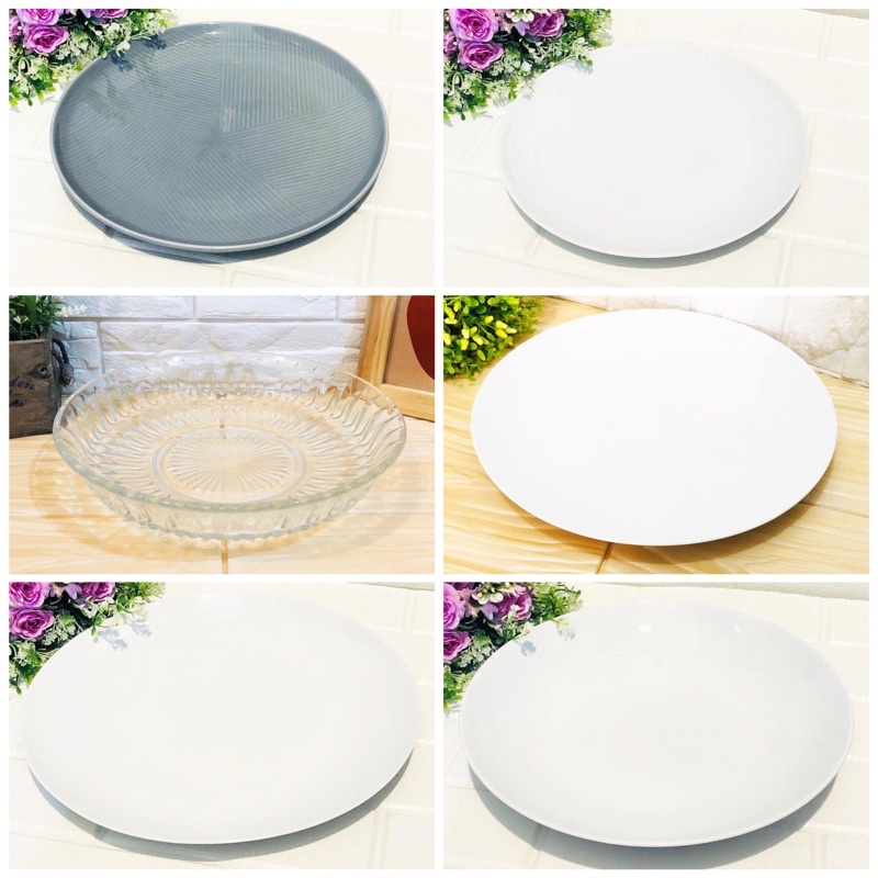 PIRING SAJI KERAMIK || PIRING SAJI KACA SATUAN