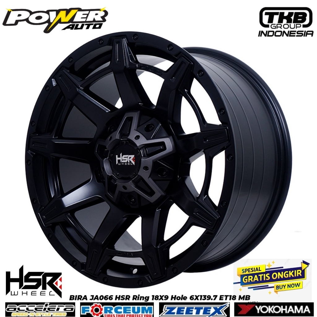 VELG MOBIL PAJERO FORTUNER RING 18 SEMI OFFROAD PELEK HSR BIRA R18 LEBAR 9 LOBANG 6 SMB