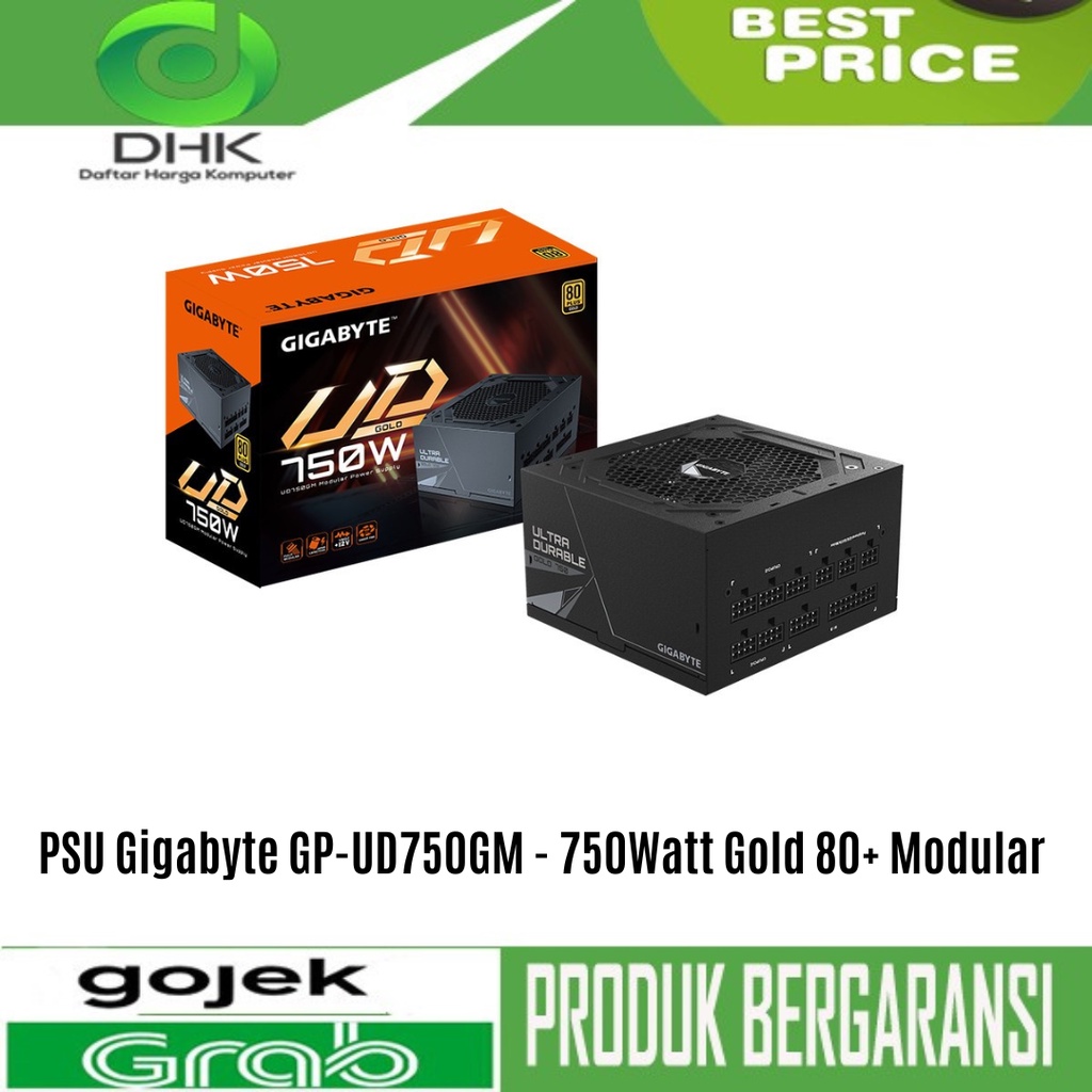 PSU Gigabyte GP-UD750GM - 750Watt Gold 80+ Modular