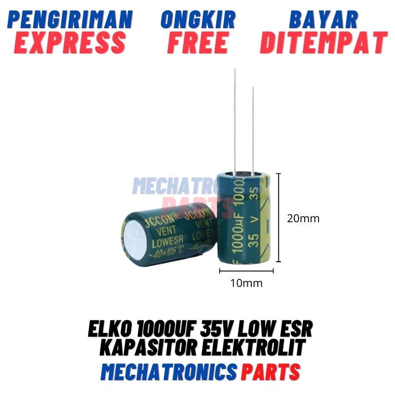 Elko 1000uf 35V Low ESR Kapasitor Elektrolit Capacitor Electrolit Elco