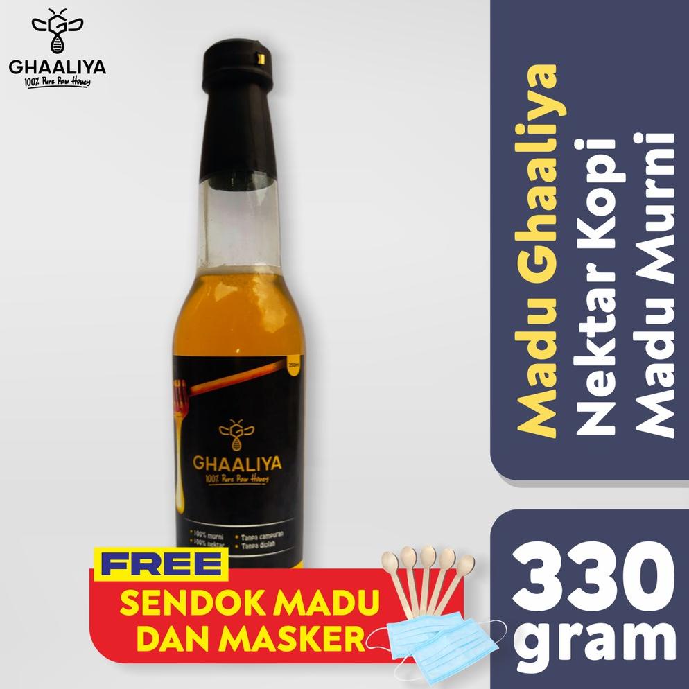 

[BAYAR DITEMPAT] Madu Murni Asli 100% Tanpa Campuran Nusantara - Nektar Bunga Kopi 250ml/330gram