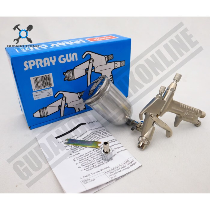 Spray Gun Spraygun Premium 200cc R3 MEIJI / Alat Semprotan Cat Semprot Cat Kompressor Tabung Atas R 3 MEIJI