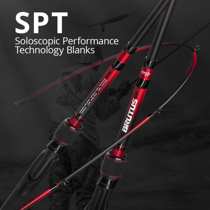 Izku Kastking Brutus Joran Pancing Teleskopik Portable Bahan