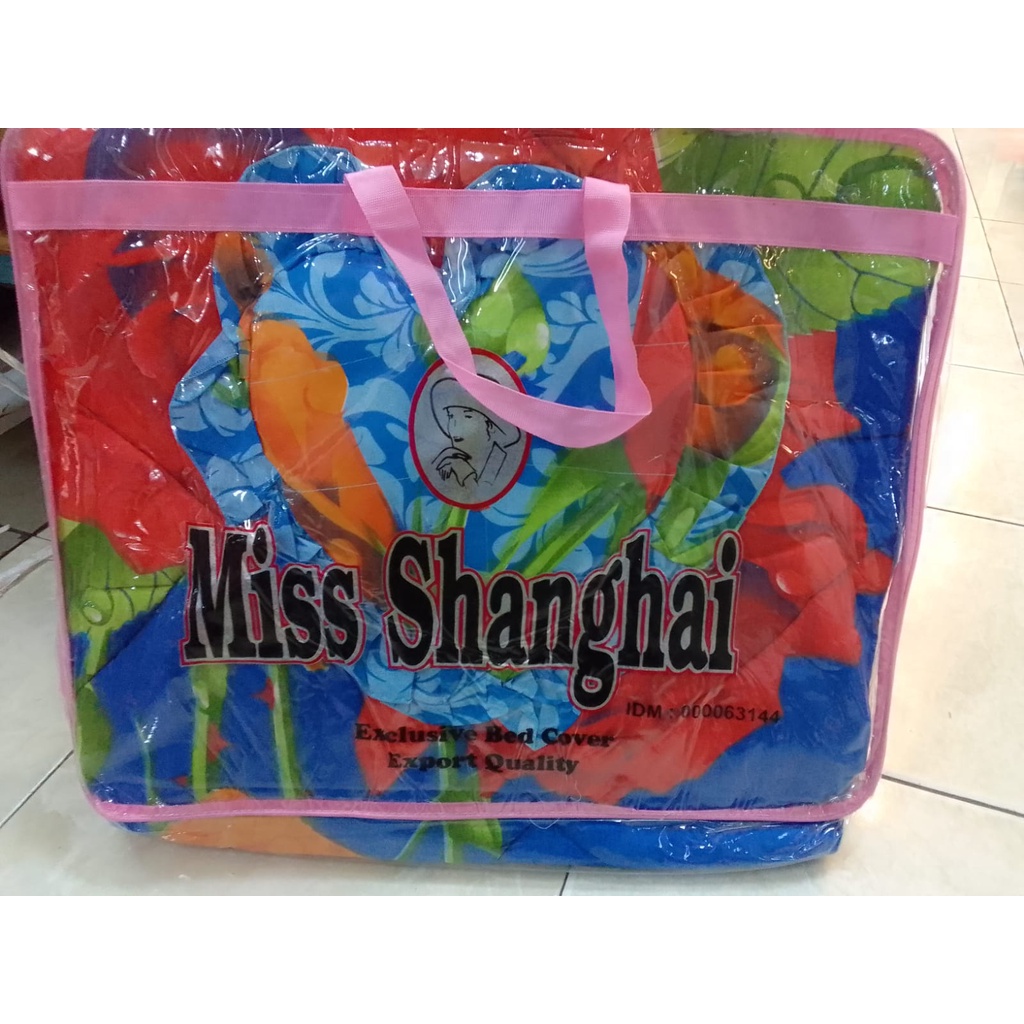 Bedcover 180x200 Murah Set GRAND CITY Nomor 1 Motif Grosir