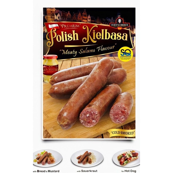 Jual SOSIS SAUSAGE PREMIUM PORK POLISH KIELBASA 320gr Shopee Indonesia