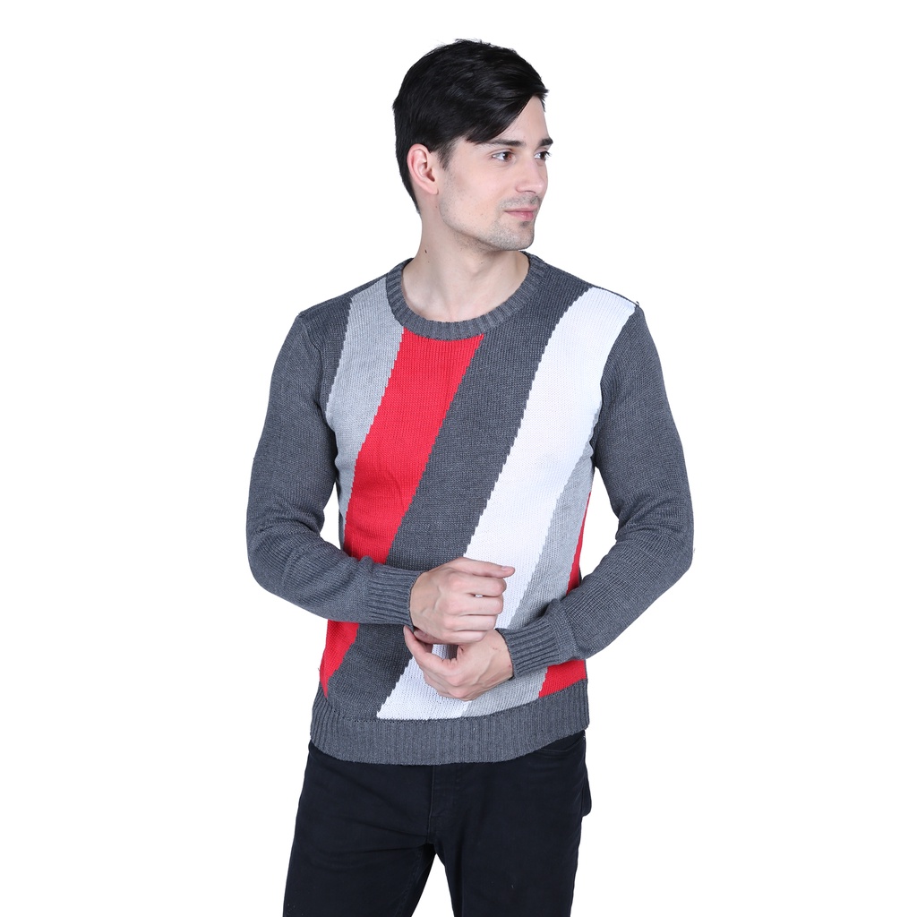 Sweaters Harajuku Rajut Grey Black – SWE 702