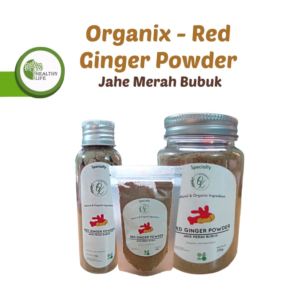 

Organix - Red Ginger Powder / Jahe Merah Bubuk 50 gr / 56 gr / 135 gr