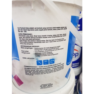 Cat Tembok Aries by Avian Brands 20kg - Super White