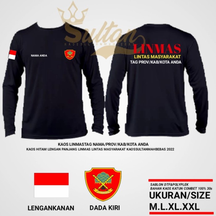 Kaos LINMAS / Baju LINMAS/ Seragam LINMAS 02