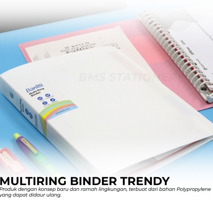 

MULTIRING BINDER BANTEX TRENDY WARNA POLOS B5 26 RING