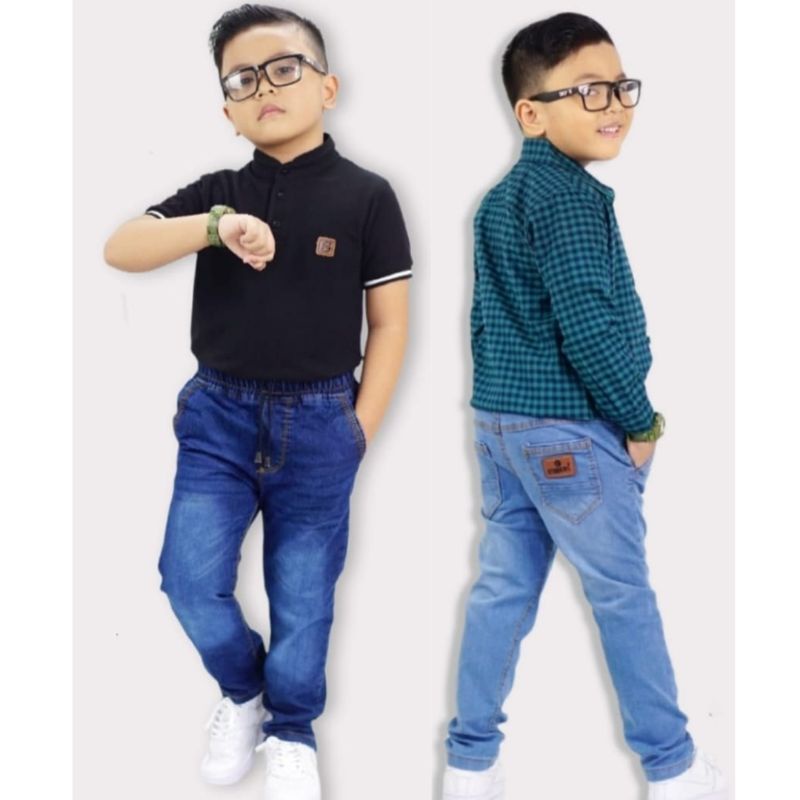 Jeans Anak Skinny 2 - 12 Tahun Unisex Stretch