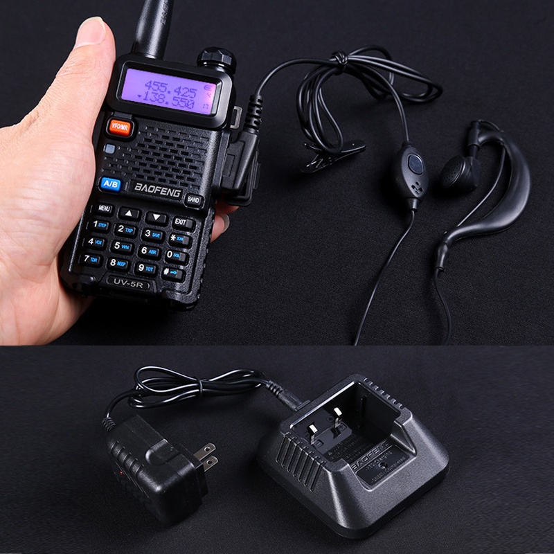 Baofeng UV-5R 28CH UHF+VHF 5W Walkie Talkie Dual Band Two-Way Radio with FREE Earpiece