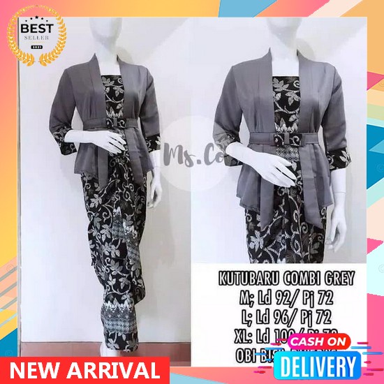 Sn - Satu Set Kebaya Brokat Kutu Baru Mutiara Kancing Busui Rok Span Belah Terlaris Kebaya Bali Kond
