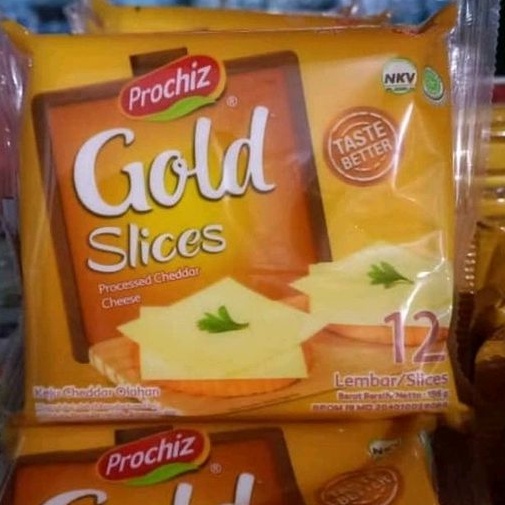 Jual Prochiz Gold Slices 12 Lembar Keju Slice Shopee Indonesia 7504