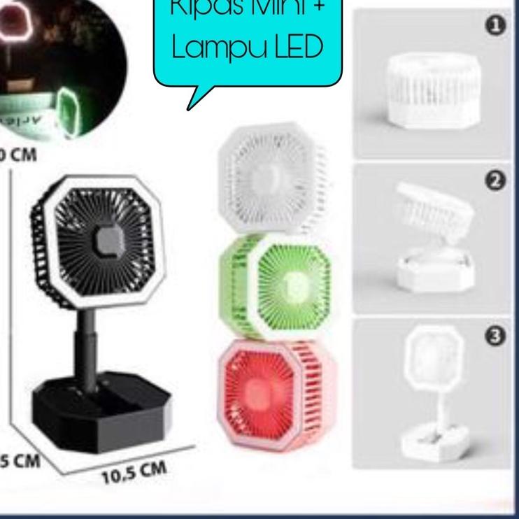 Siap Kirim Kipas Angin Mini / Kipas Angin Portable / Kipas Portable / Lampu Belajar / LED