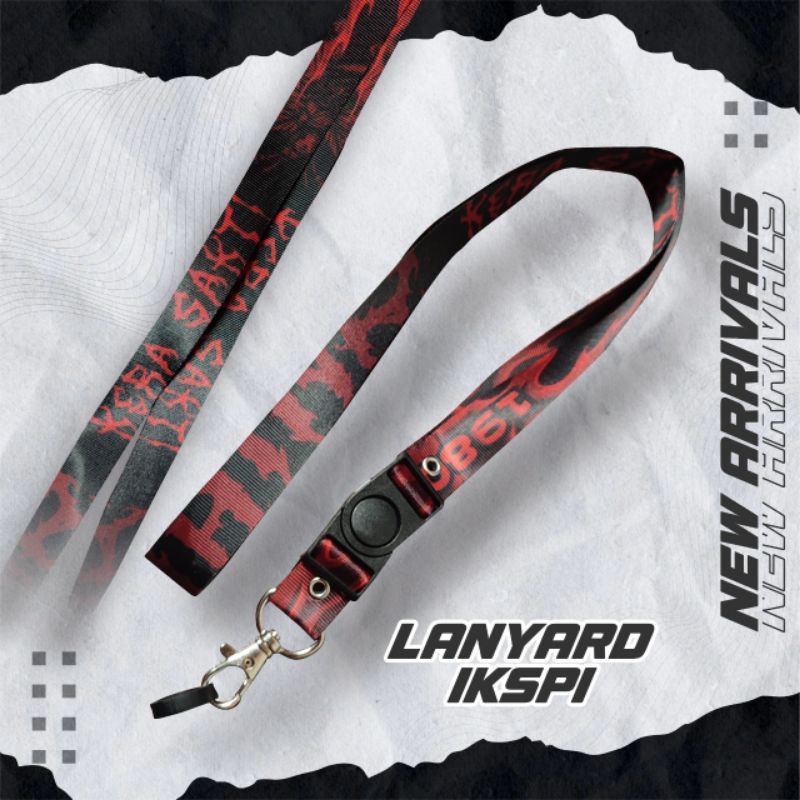 

LANYARD IKSPI -03 / GANTUNGAN NAME TAG / TALI LANYARD / GRATIS ONGKIR / COD