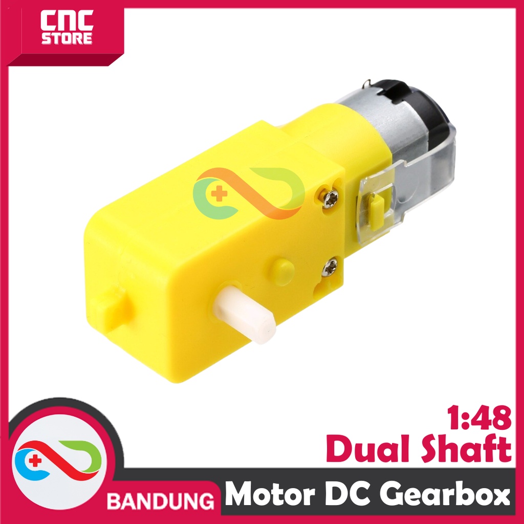 MOTOR DC GEARBOX 1/48 DUAL SHAFT FOR SMART CHASSIS 4WD 2WD