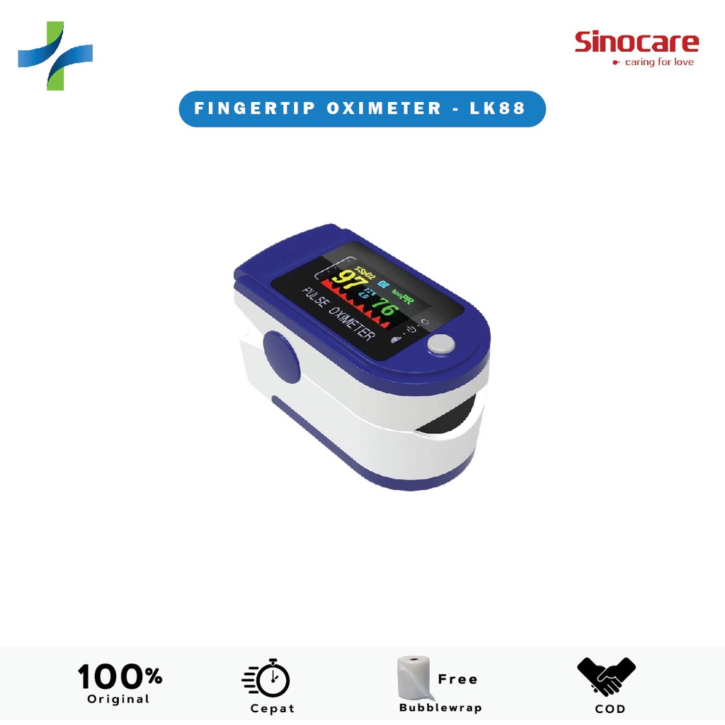 Jual Fingertip Oximeter Pulse Oximeter Ukur Detak Jantung Spo Lcd Shopee Indonesia