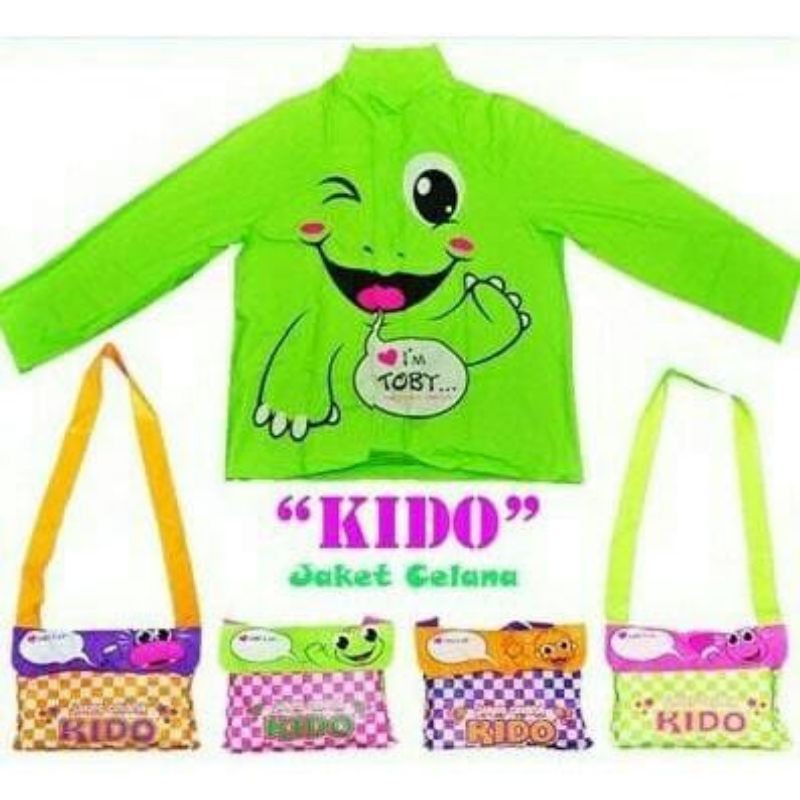 Jas Hujan Anak Kido Setelan Jacket Celana