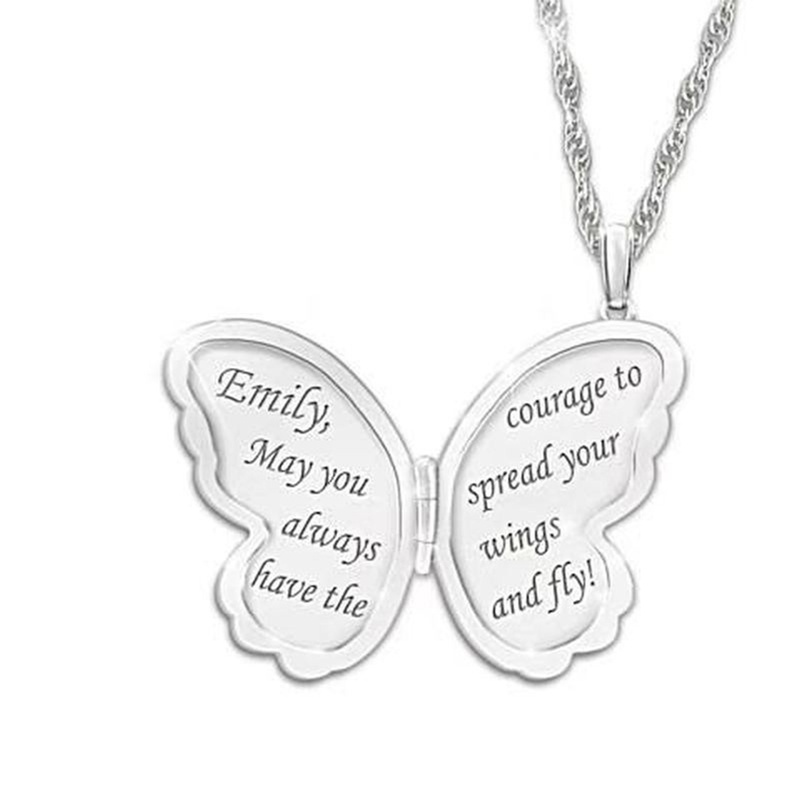 Ins Hot Sale New Arrive Zirconia Butterfly Kalung Pesona Bling CZ Rose Gold Butterfly Perhiasan Liontin Bijoux Untuk Wanita